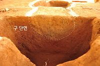 부여 송국리유적_001_U자형태의 구상유구 단면_2015_고고_제4유형.jpg이미지